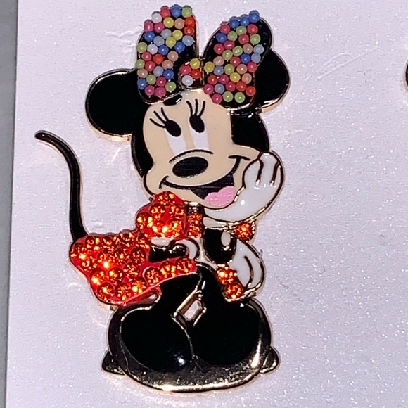Disney X BAUBLEBAR Minnie Mouse Stud Earrings NWT $62 - Picture 3 of 7